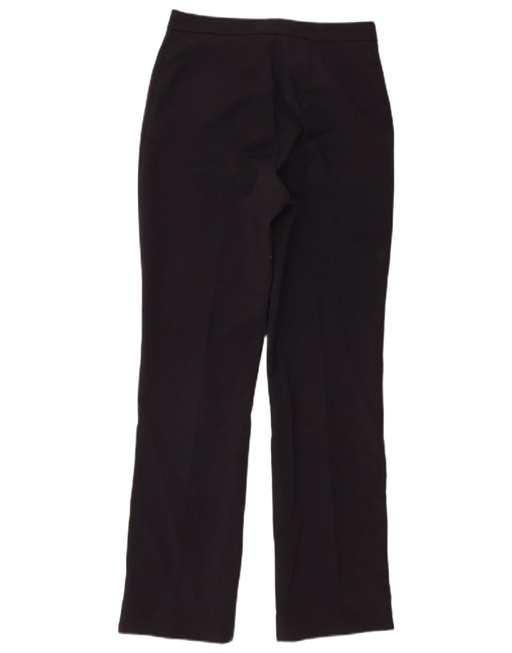 Stefanel Womens Bootcut Casual Trousers IT 40 Small W26 L29 Navy Blue