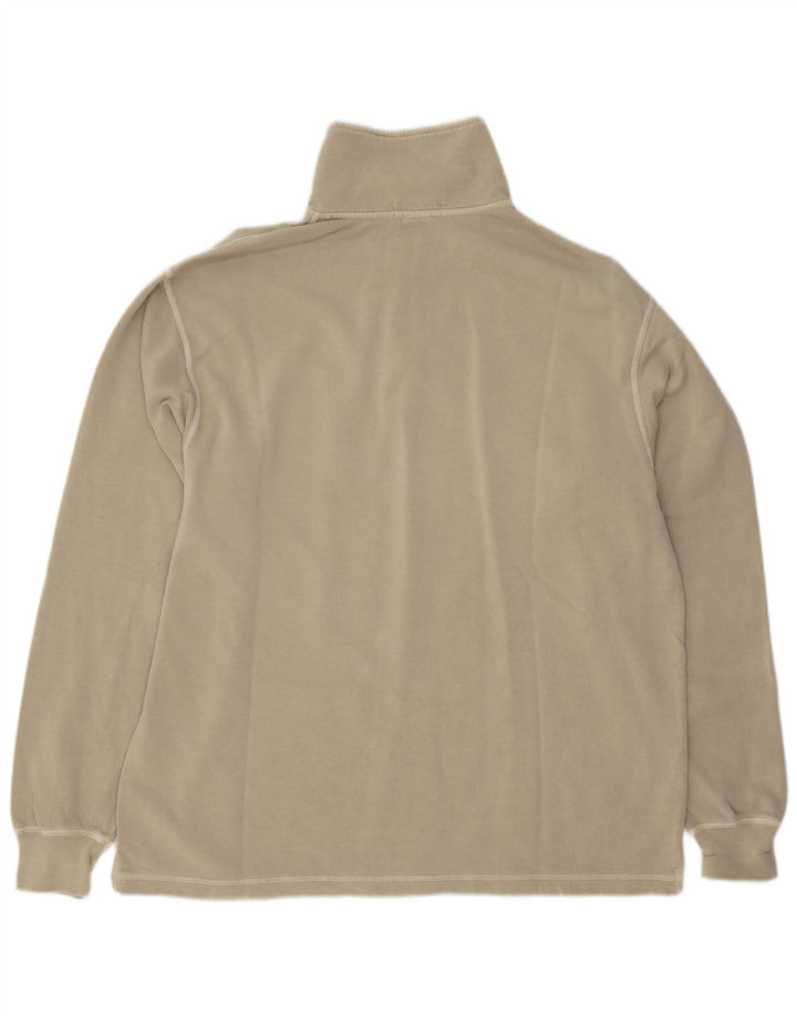 Lands End Herre Regular Fit Sweatshirt med lynlås i DK 38/40 Medium Beige