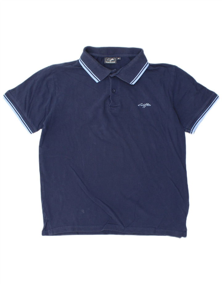 Polo da uomo Lotto a righe medie blu navy