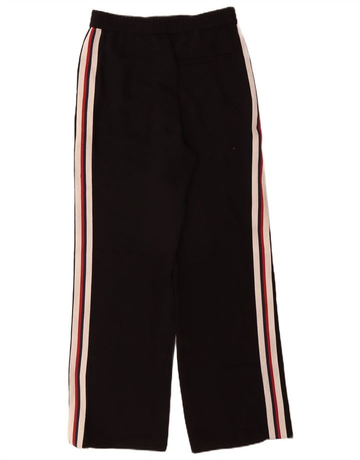 Zara Womens Wide Leg Trousers Small W26 L30 Black Colourblock Polyester