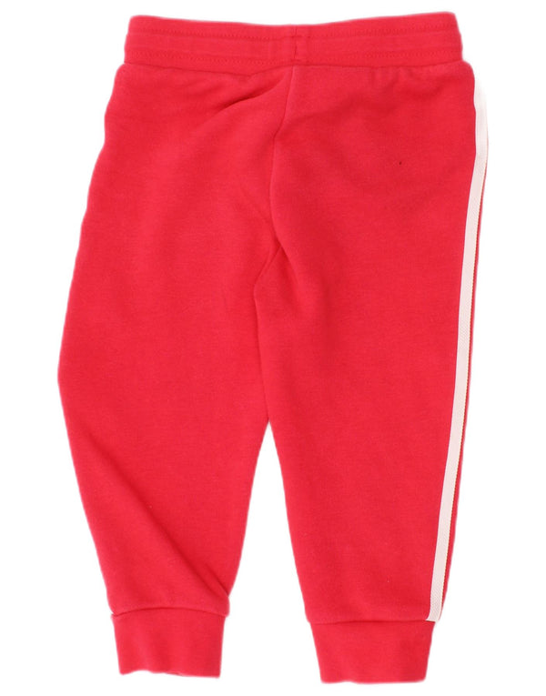 Παντελόνι αθλητικής φόρμας Adidas Baby Girls Joggers 18-24 μηνών κόκκινο βαμβακερό