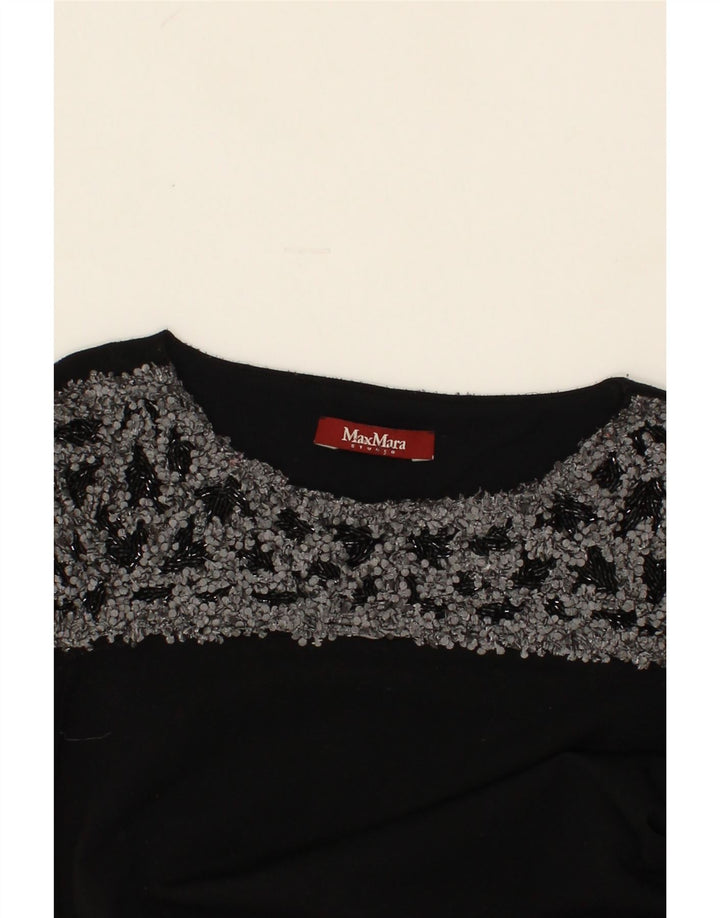 MAX MARA Womens Basic Dress UK 10 Small Black Vintage Max Mara and Second-Hand Max Mara from Messina Hembry 