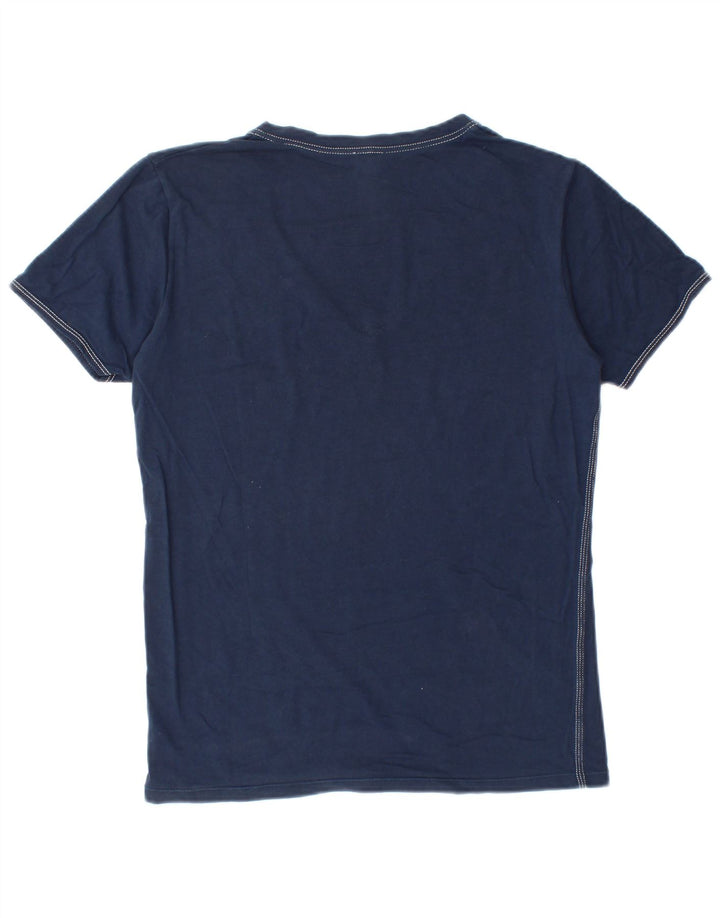 Diesel herre T-shirt top lille marineblå bomuld