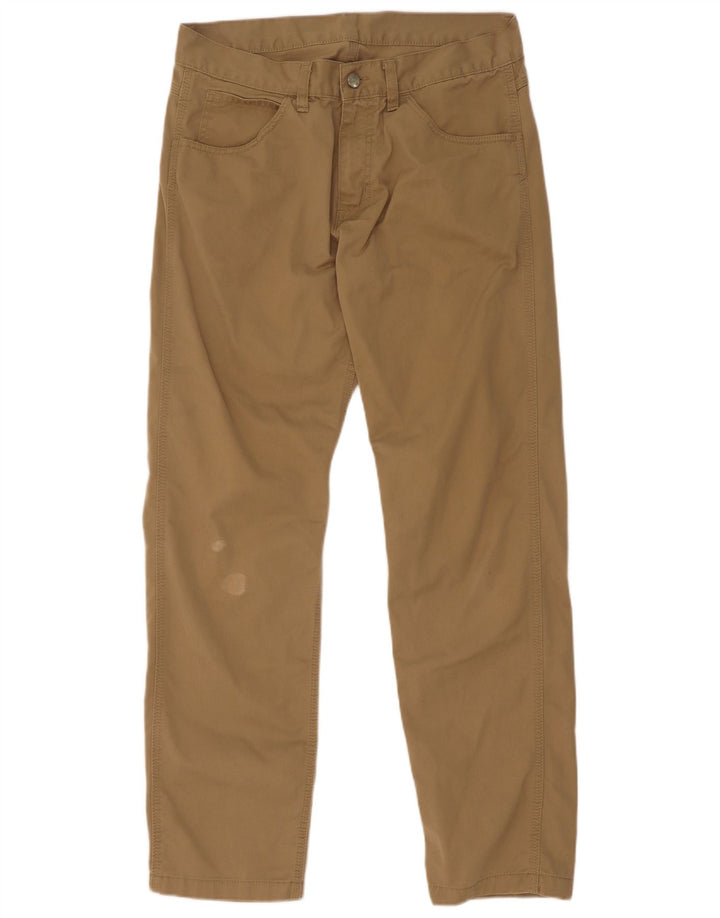 Carhartt Mens Straight Casual Trousers W32 L32 Brown Polyester