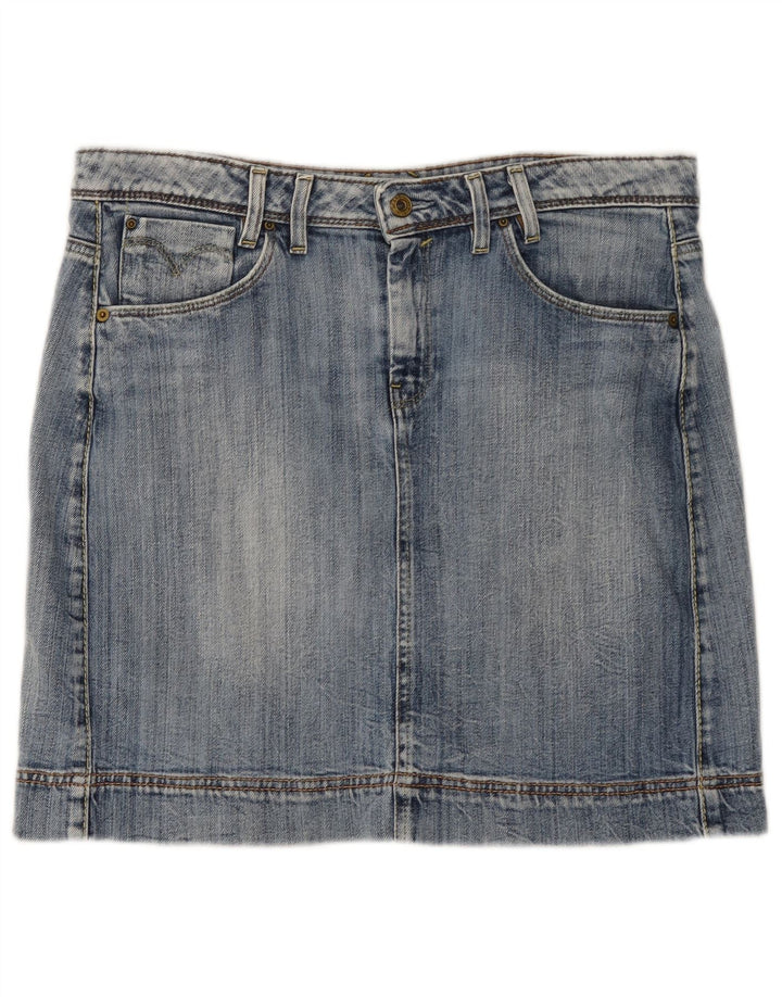 LEVI'S Womens Mini Denim Skirt Large W34  Blue Cotton