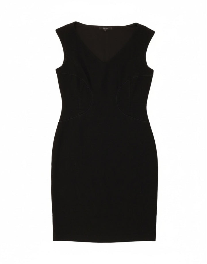 COAST Womens Sleeveless Bodycon Dress UK 12 Medium  Black Wool