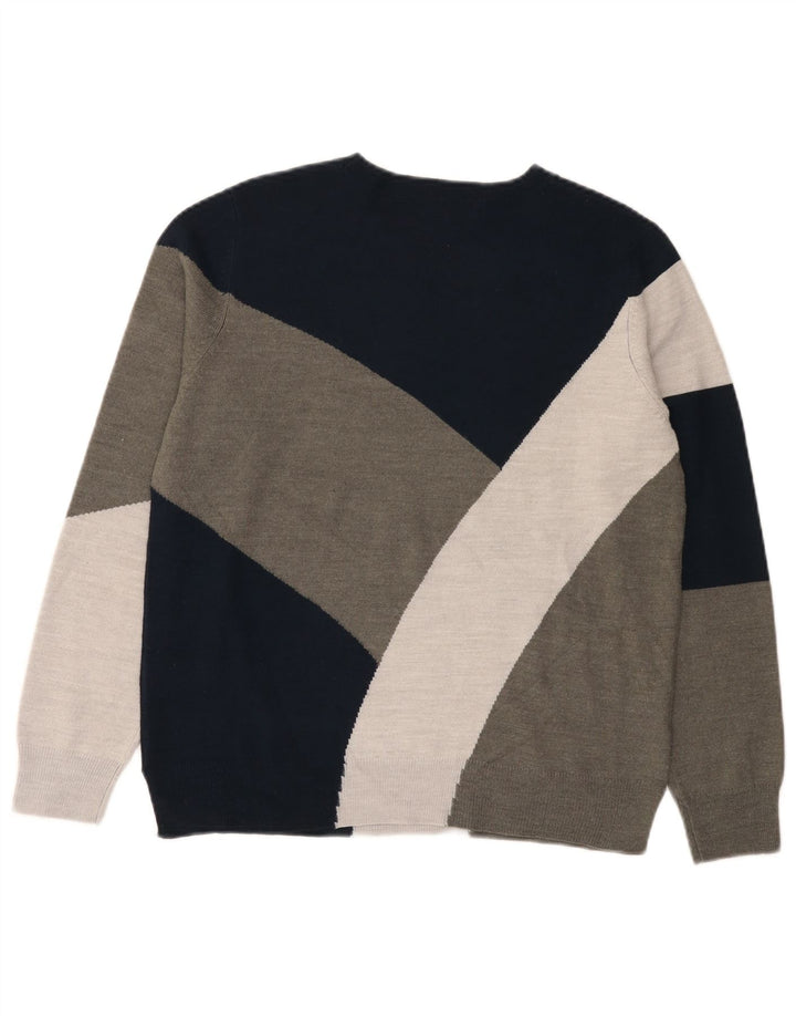 Marks & Spencer Dame Boat Neck Jumper Sweater UK 14 Large Multicolor