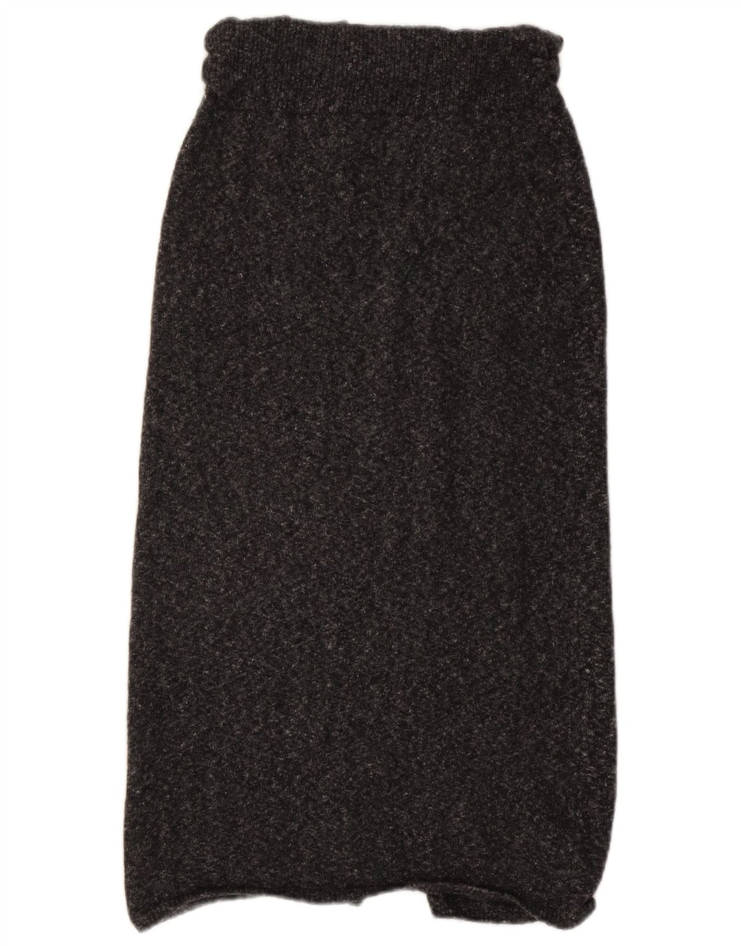 Massimo Dutti Jupe mi-longue en tricot pour femme Small W30 Gris moucheté