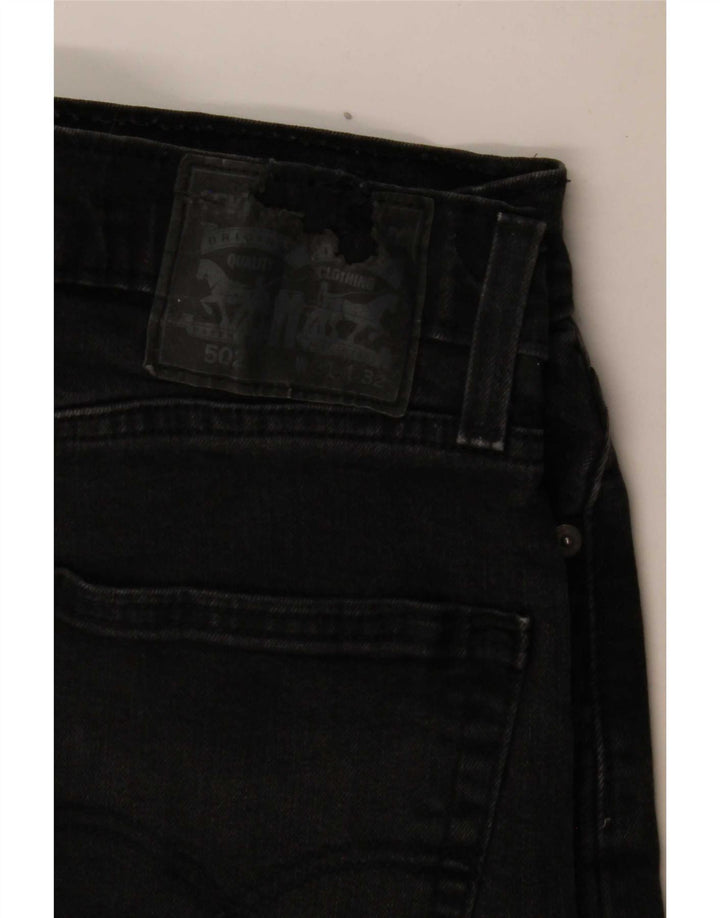 Levi's Herren 502 Straight Jeans W31 L29 Graue Baumwolle