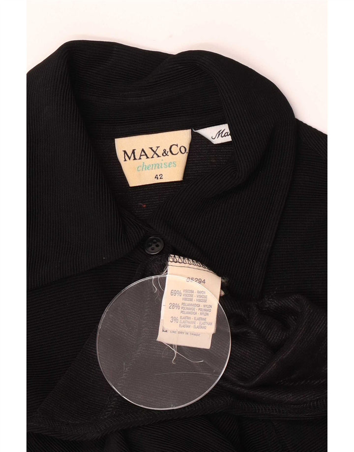 Max & Co. Chemise femme IT 42 Medium Black Viscose