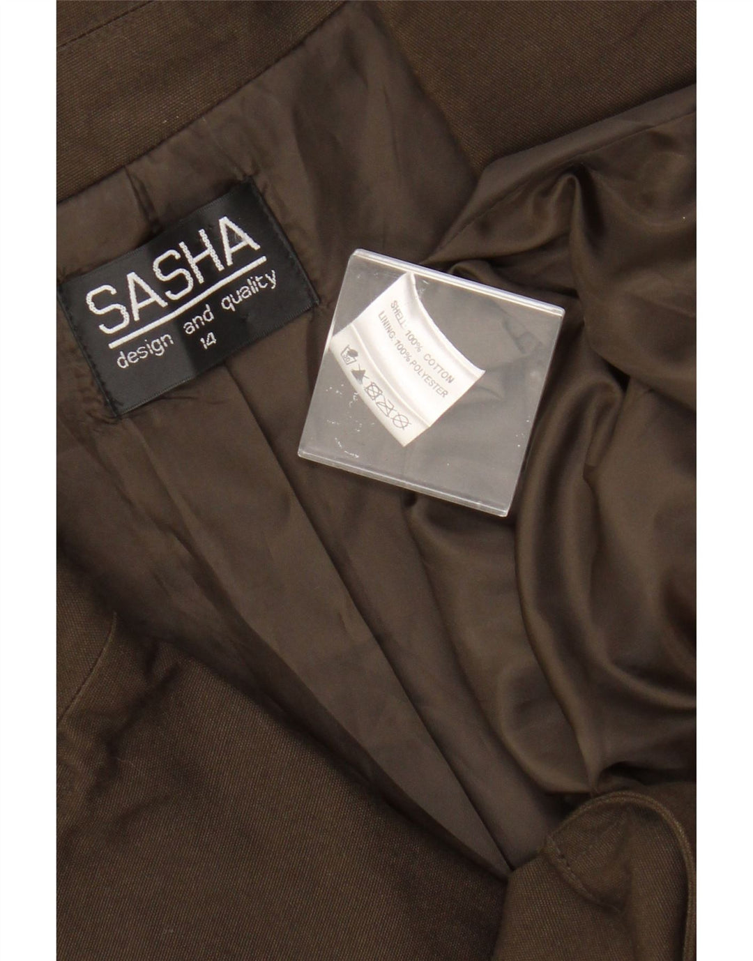 Jachetă utilitare pentru femei Sasha UK 14, bumbac kaki mare