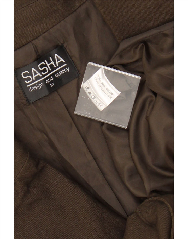 Jachetă utilitare pentru femei Sasha UK 14, bumbac kaki mare