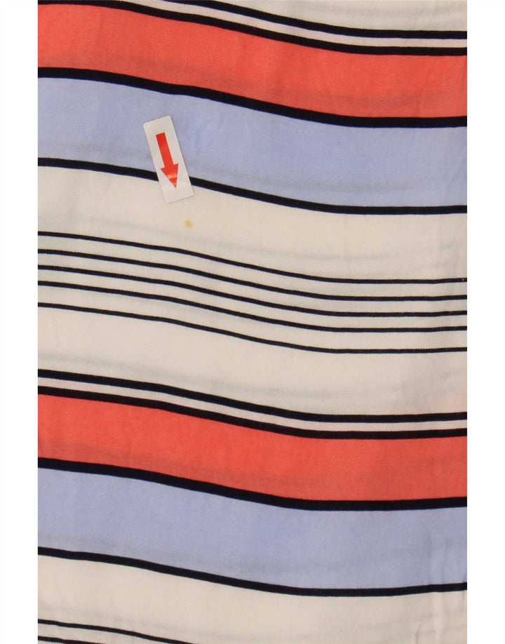 Oasis Blusa para mujer Top UK 46 Large Viscosa a rayas multicolor