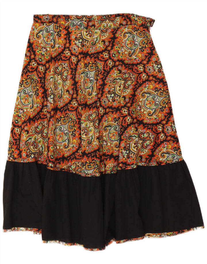 Vintage Womens A-Line Skirt W30 Medium Multicoloured Paisley