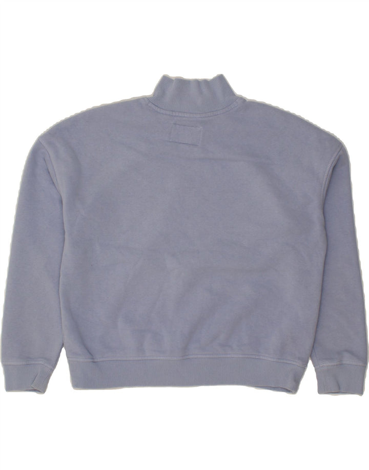 JACK WILLS Womens Oversized Graphic Sweatshirt Jumper UK 8 Small Blue Vintage Jack Wills and Second-Hand Jack Wills from Messina Hembry 