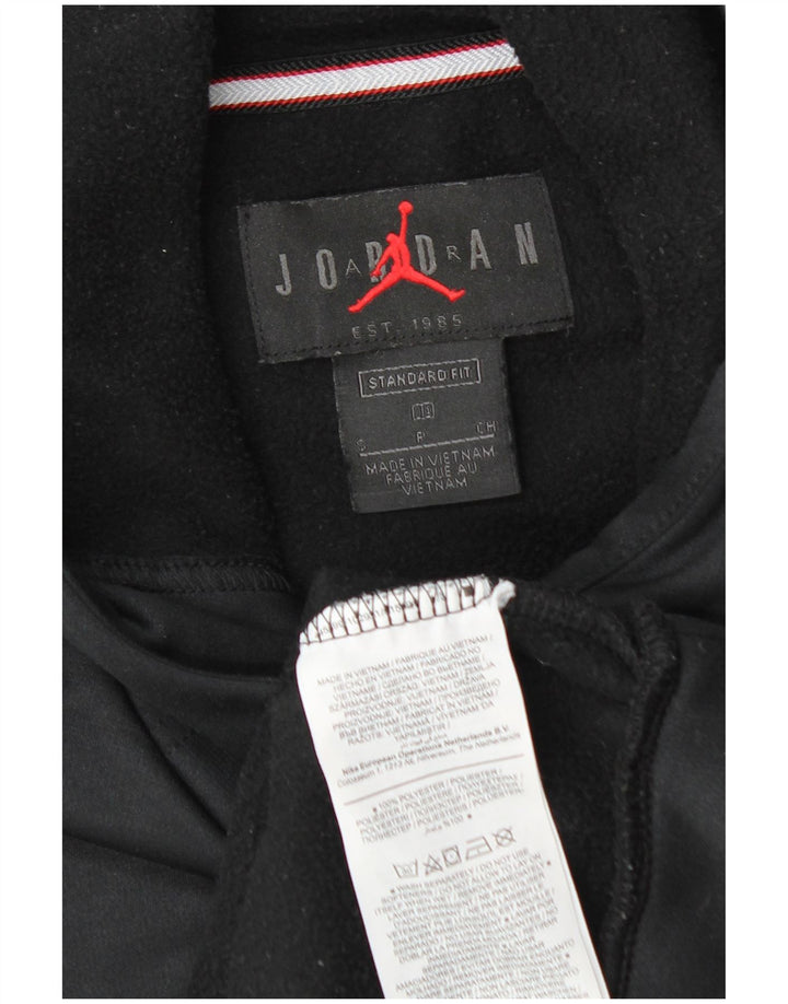 Jordan Mens Standard Fit Hoodie Jumper Small Black Polyester