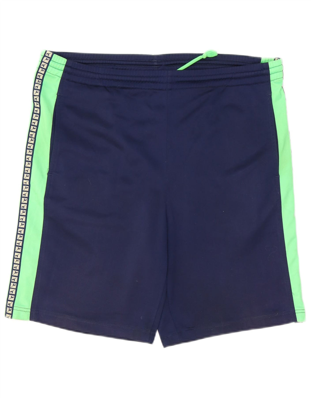 Diadora Mens Graphic Sport Shorts Large Navy Blue Colourblock Polyester