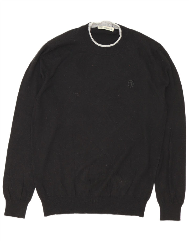 Maglia Trussardi Uomo Girocollo XL Nera in Poliammide