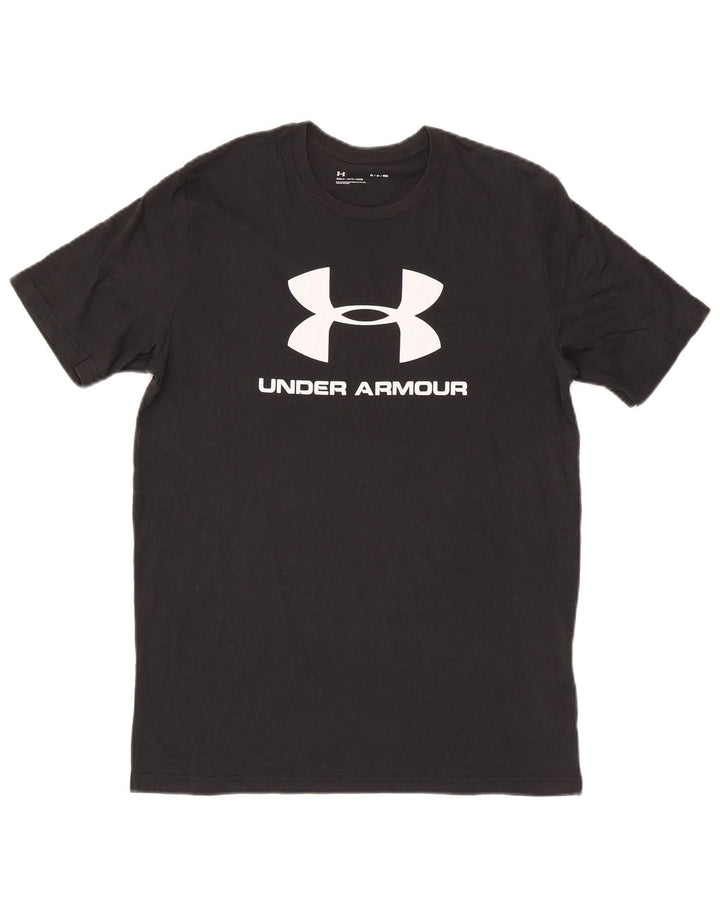 Under Armour Herre grafisk T-shirt Top Medium Sort Bomuld