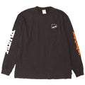 Puma Hombre Gráfico Top Manga Larga Grande Algodón Negro