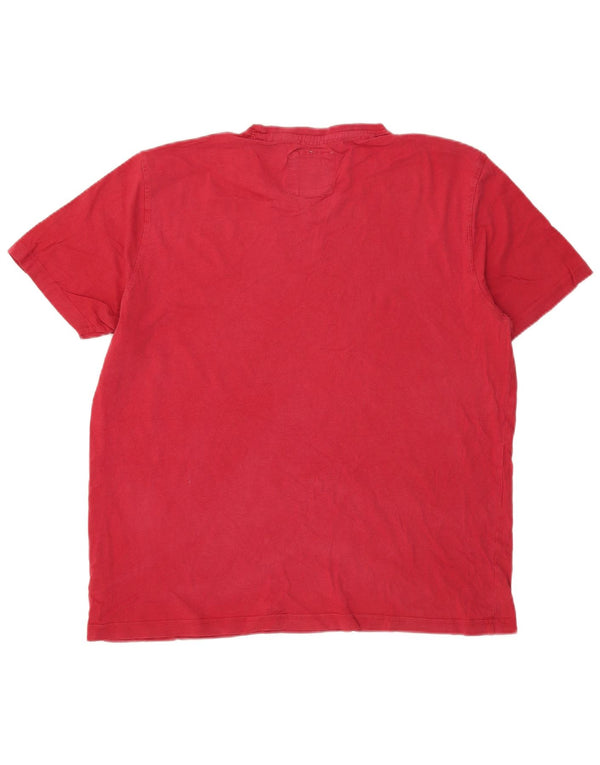 Crew Clothing Mens T-Shirt Top XL Red Cotton