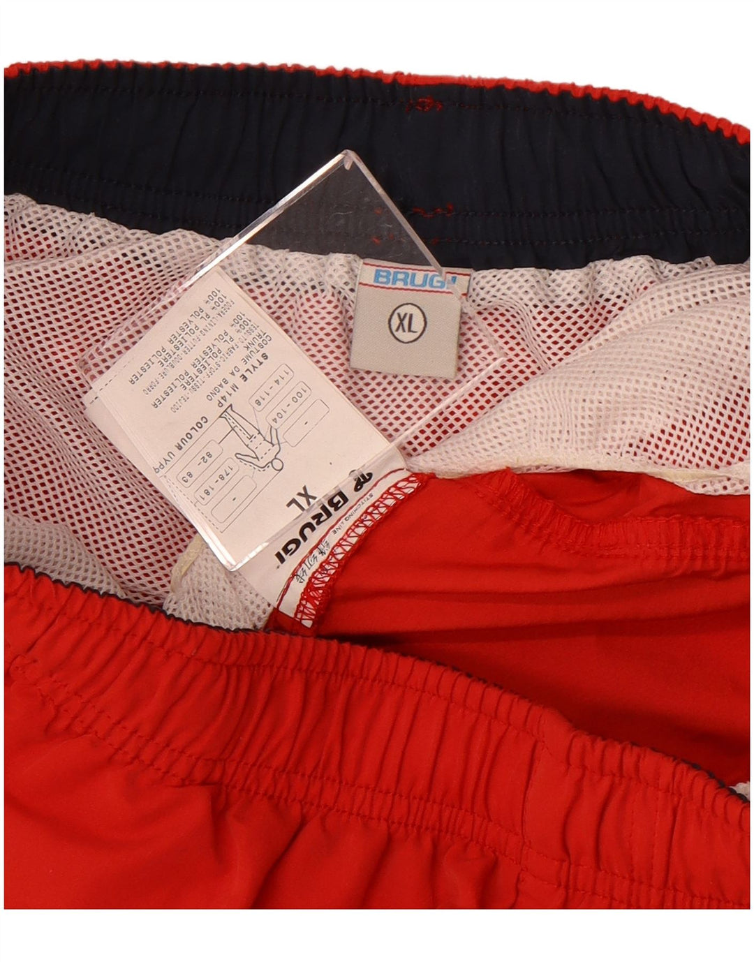 Brugi Herren Badeshorts XL Rot Polyester