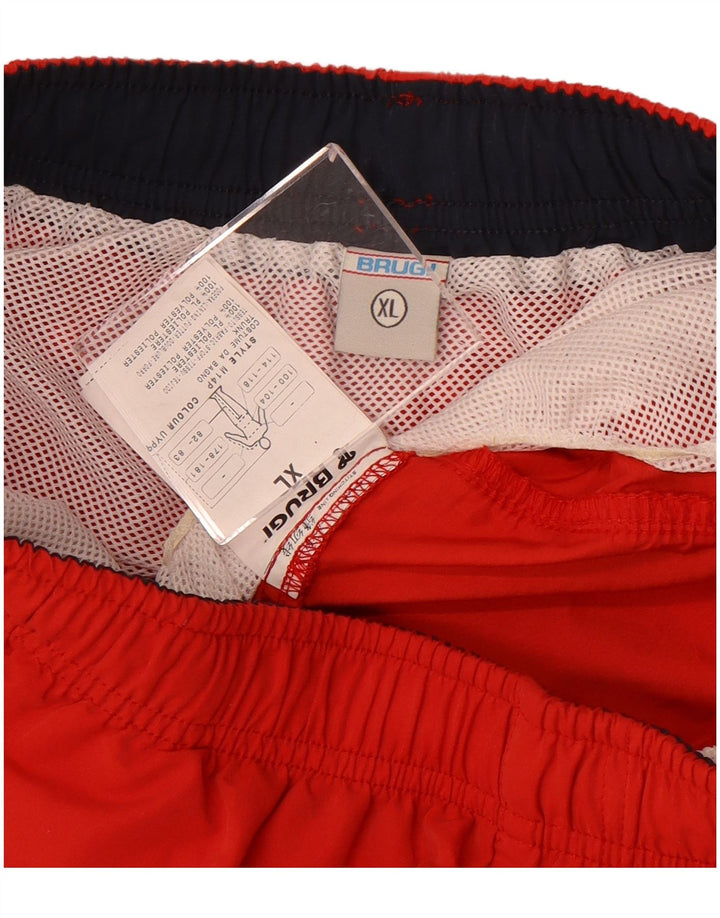 Brugi Herren Badeshorts XL Rot Polyester