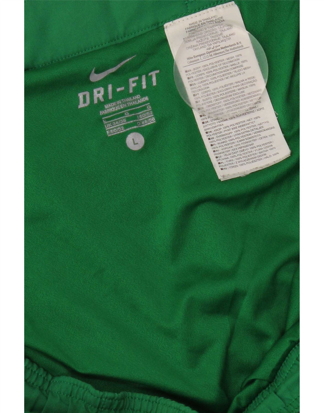 Nike Mens Portugal Sport Shorts Large Green Polyester