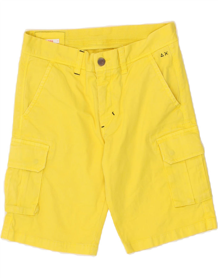 SUN68 Boys Cargo Shorts 11-12 Years W28 Yellow Cotton Vintage Sun68 and Second-Hand Sun68 from Messina Hembry 