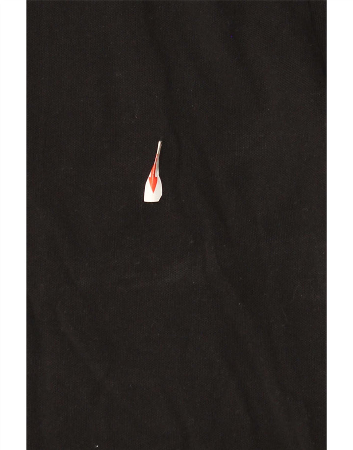 Jack & Jones Mens Polo Shirt Large Black Cotton