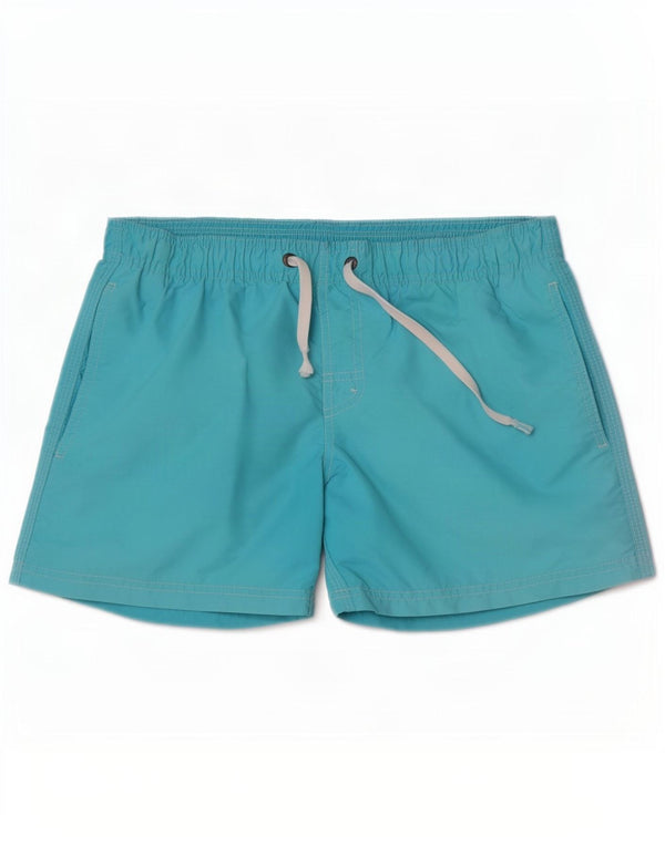 Sundek Womens Swimming Shorts UK 16 Large Blue Nylon