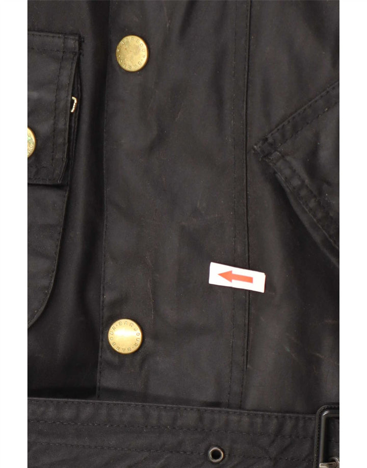 Barbour Herre vokset bomuldsjakke UK 42 XL Sort