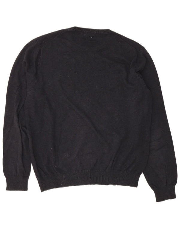 Sun68 Mens Crew Neck Jumper Sweater Large Black Cotton