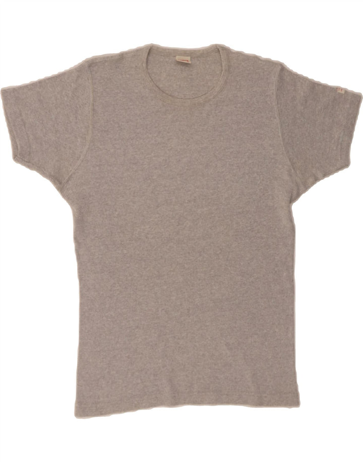 LEVI'S Womens T-Shirt Top UK 16 Large Grey Cotton Vintage Levi's and Second-Hand Levi's from Messina Hembry 