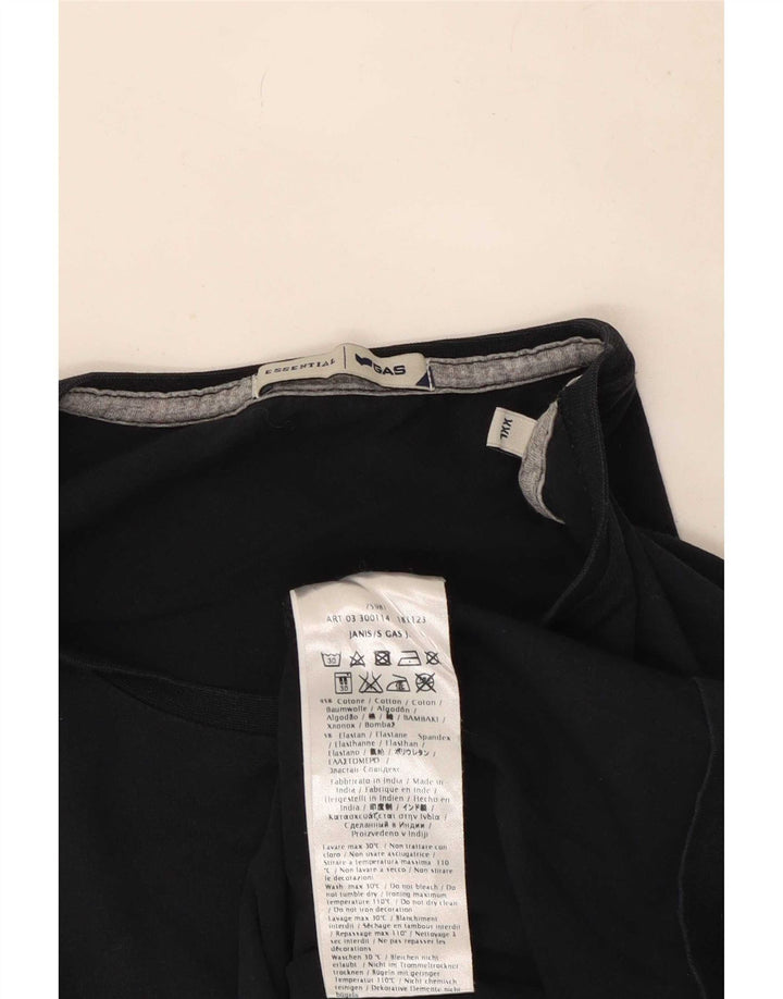 Gas Mens Top Long Sleeve 2XL Navy Blue Cotton