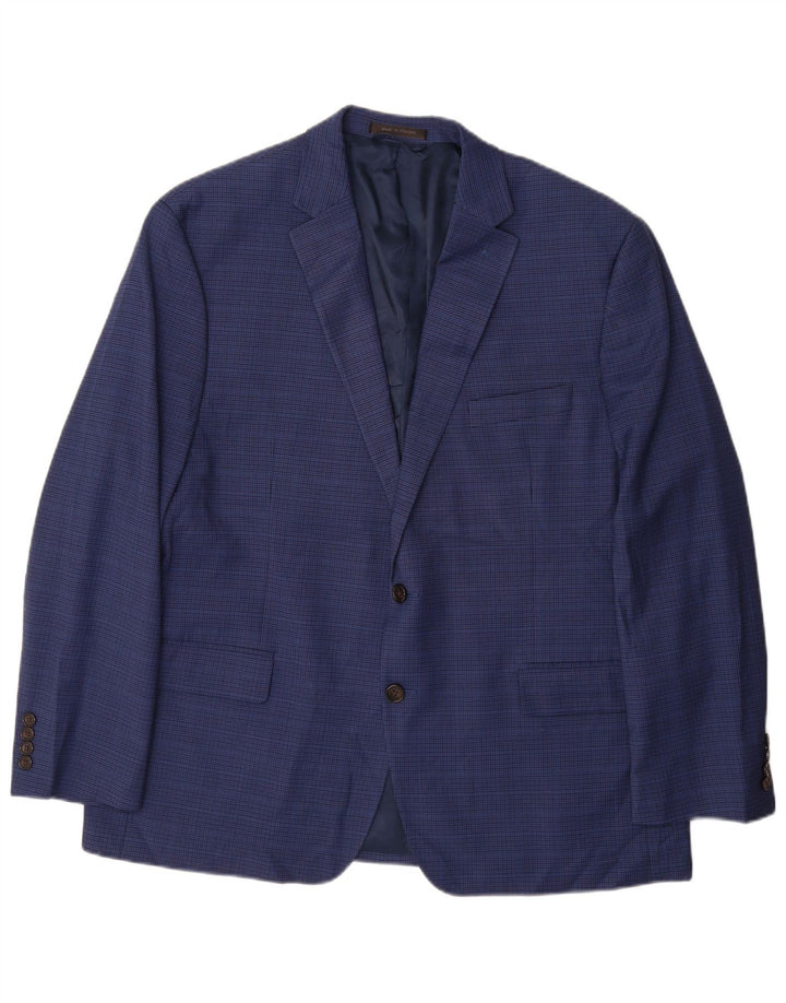 Мужской пиджак на двух пуговицах Ralph Lauren UK 42 XL Синий "гусиные лапки"