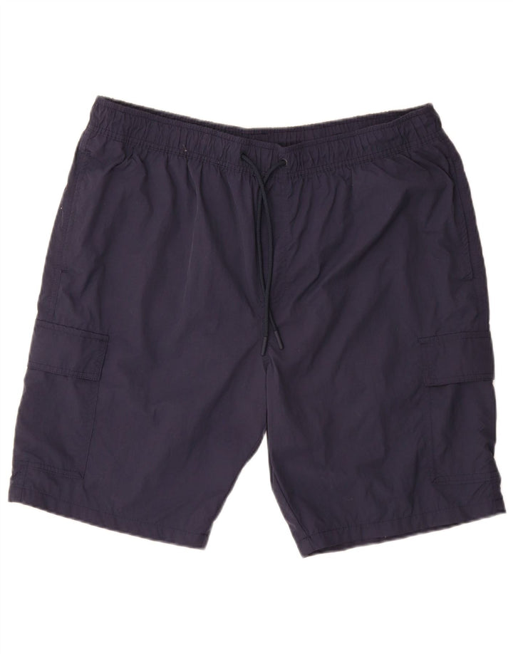 MARKS & SPENCER Mens Swimming Shorts XL  Navy Blue Polyamide