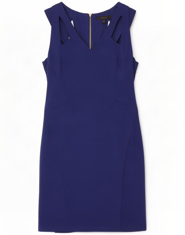 Coast Womens Sleeveless Bodycon Dress UK 14 Large Blue Viscose
