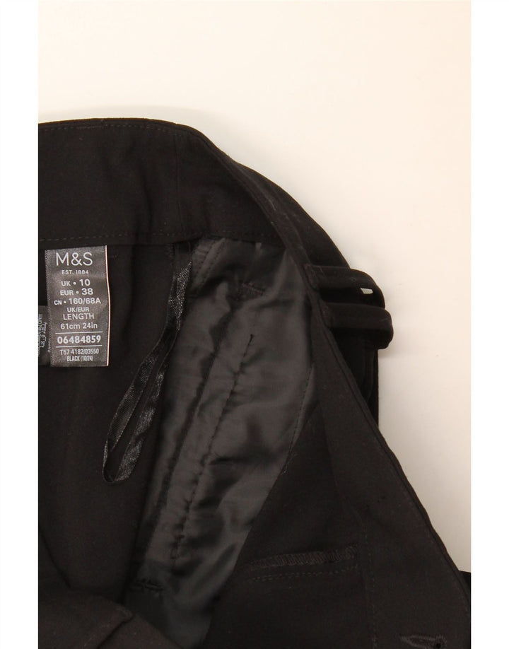 Marks & Spencer Womens Pencil Skirt UK 10 Small W30 Black Polyester