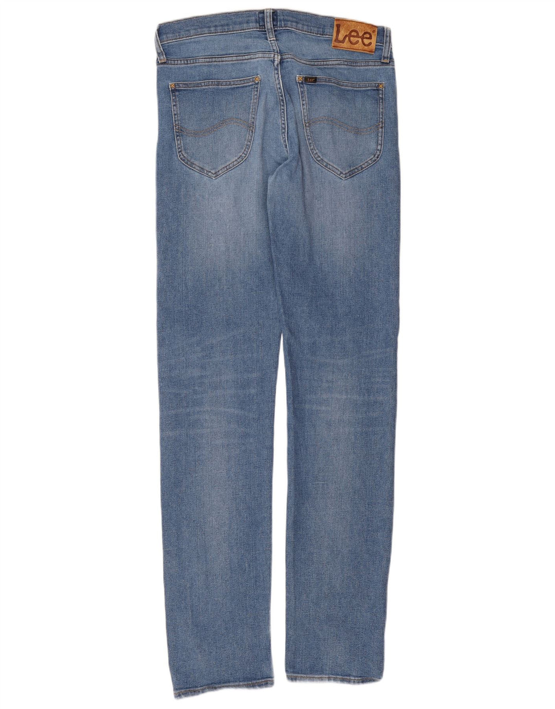 Lee Herren Daren Straight Jeans W32 L36 Blaue Baumwolle