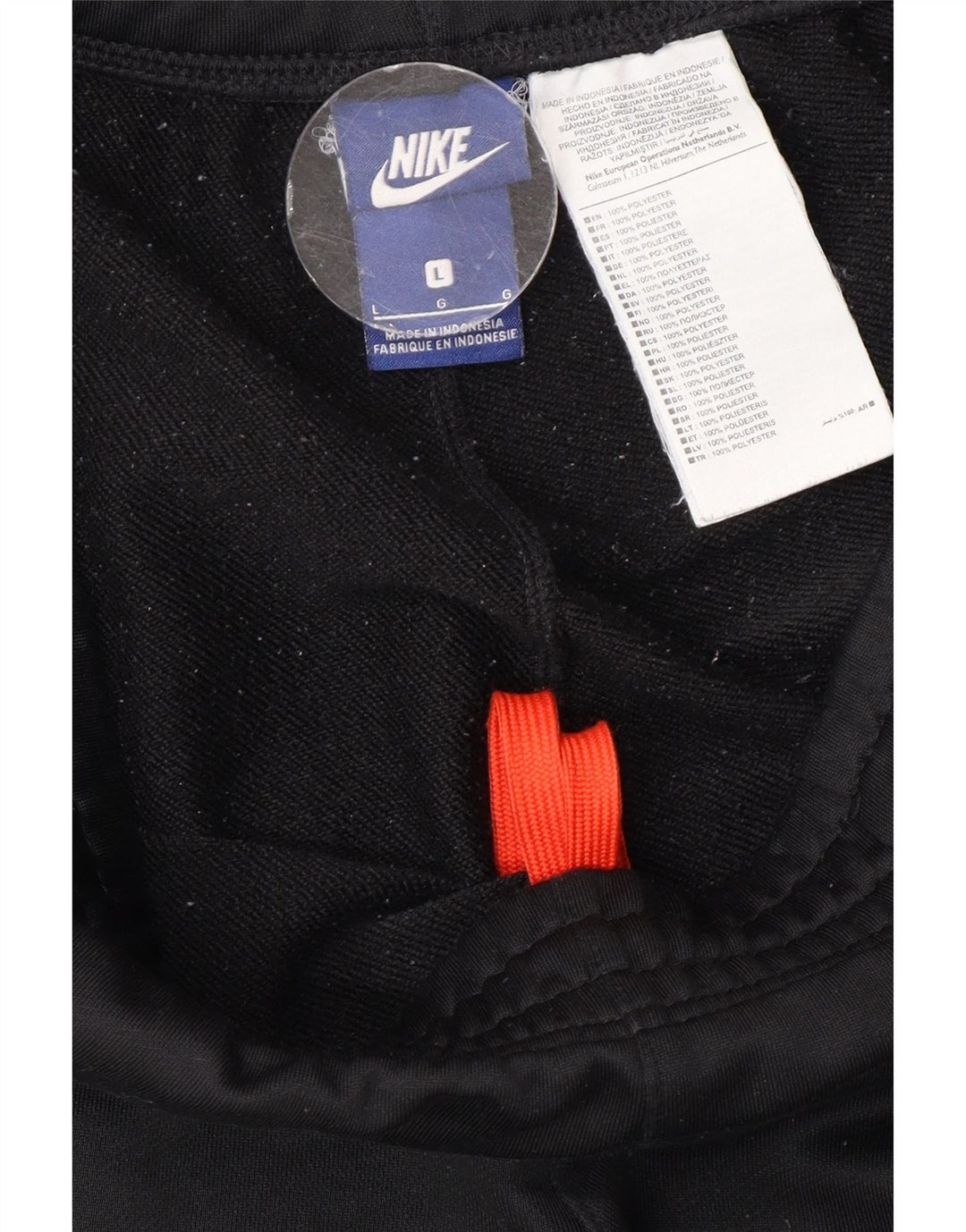 Nike Herren-Trainingshose, groß, aus schwarzem Polyester