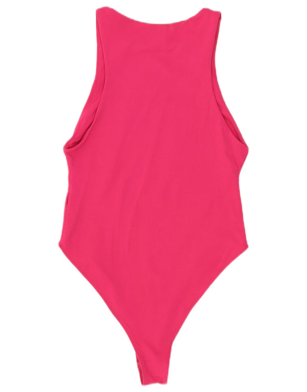 Zara Dame Ærmeløs Bodysuit UK 8 Small Pink