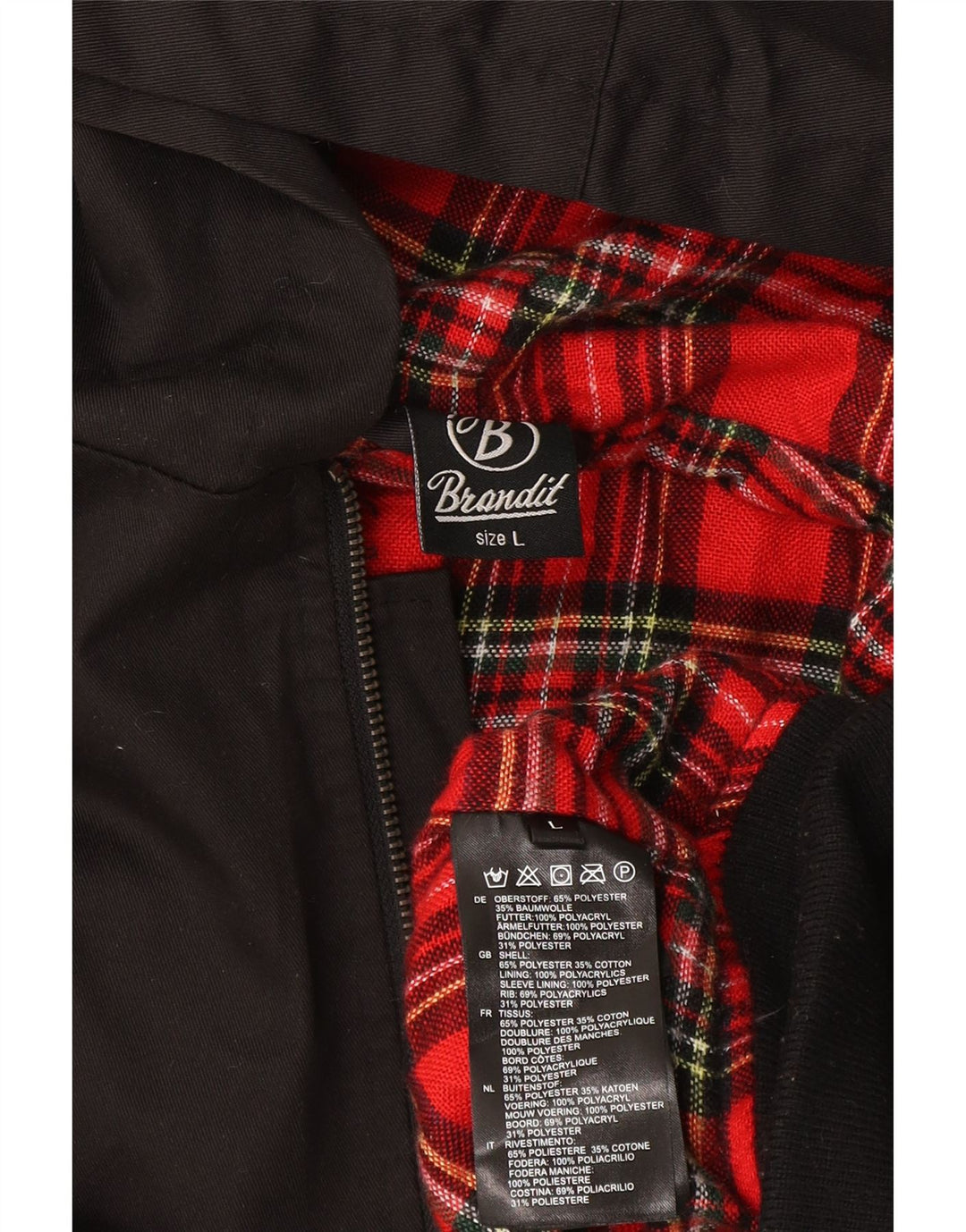 Bomber con cappuccio da donna Brandit UK 16 grande poliestere nero