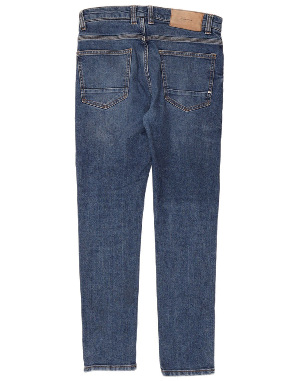 Zara Mens Slim Jeans EU 40 Médio W31 L30 Azul Algodão