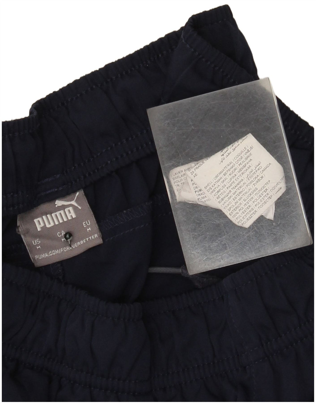 Puma Mens Sport Shorts Medium  Navy Blue Polyester