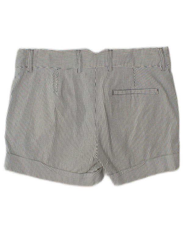Shorts chino feminino Zara pequeno W27 listrado branco