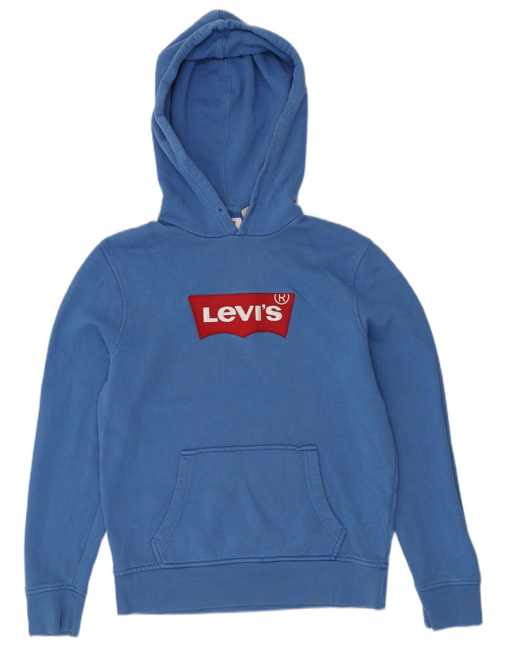 LEVI'S Grafisk hættetrøje til mænd, lille blå bomuld