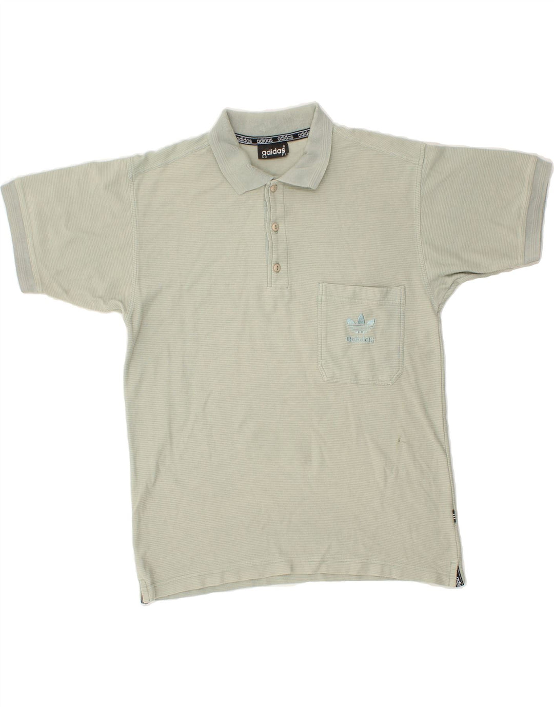 ADIDAS Mens Polo Shirt Small Green Cotton Vintage Adidas and Second-Hand Adidas from Messina Hembry 