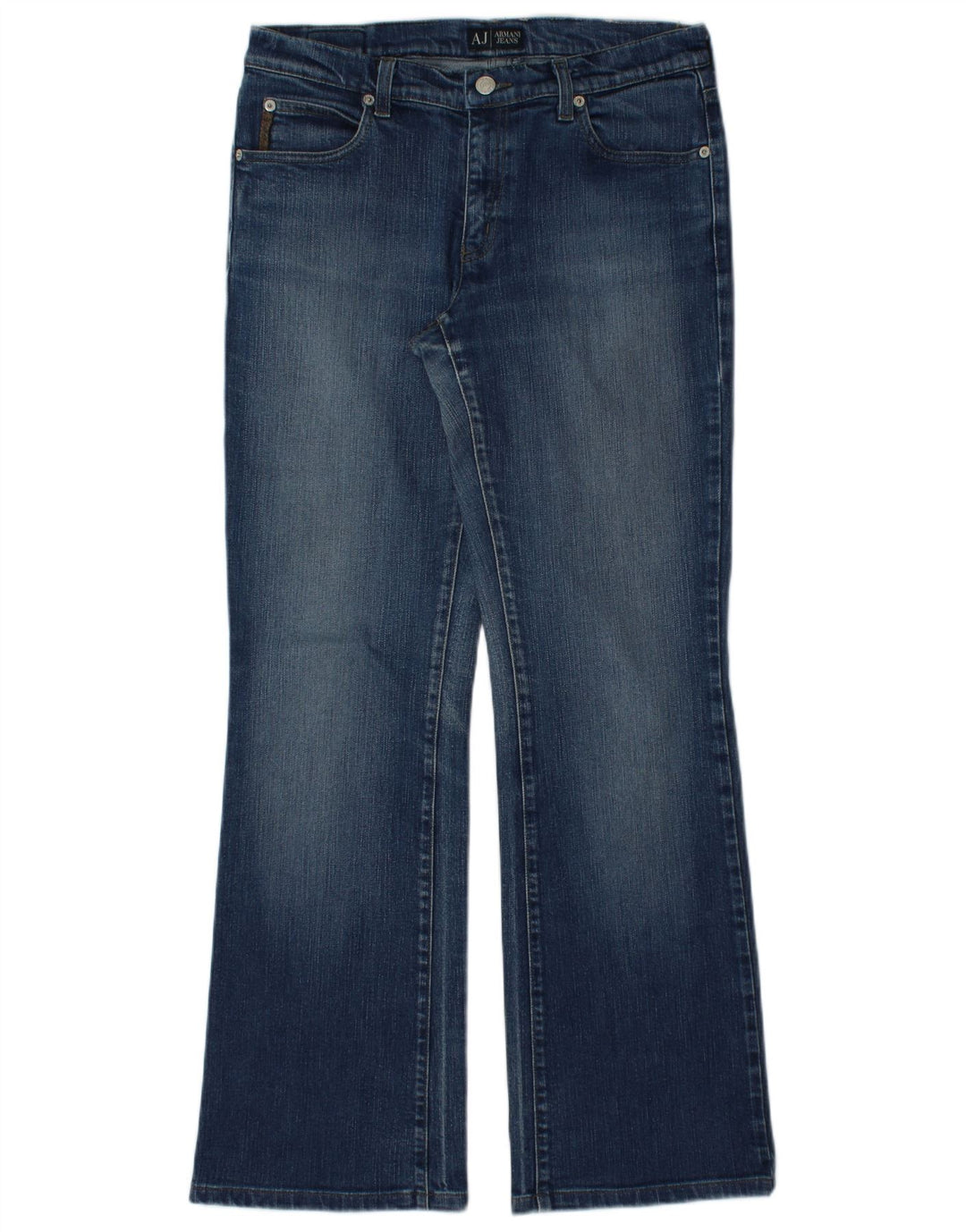 Armani Womens Bootcut Jeans W31 L30 Blue Cotton