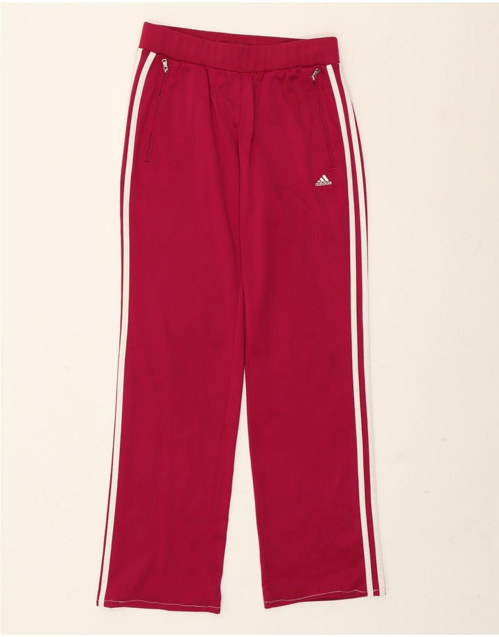 Adidas Womens Tracksuit Trousers UK 10 Small Purple Polyester